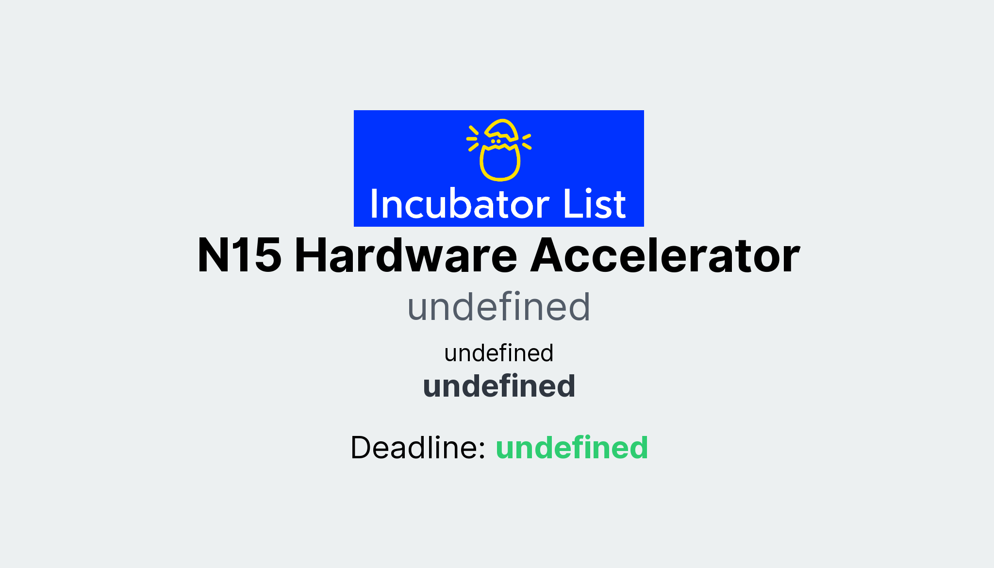 N15 Hardware Accelerator Key Information
